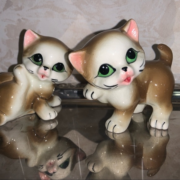 Small porcelain decoration cats - Picture 4 of 4